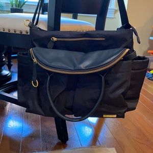 Black diaper bag